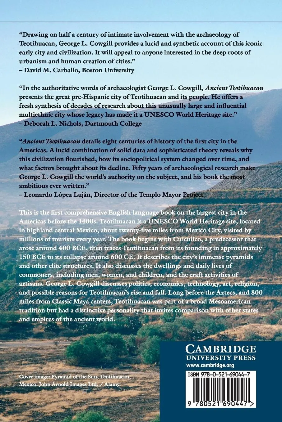 Rückseite: 9780521690447 | Ancient Teotihuacan | George L. Cowgill | Taschenbuch | Paperback