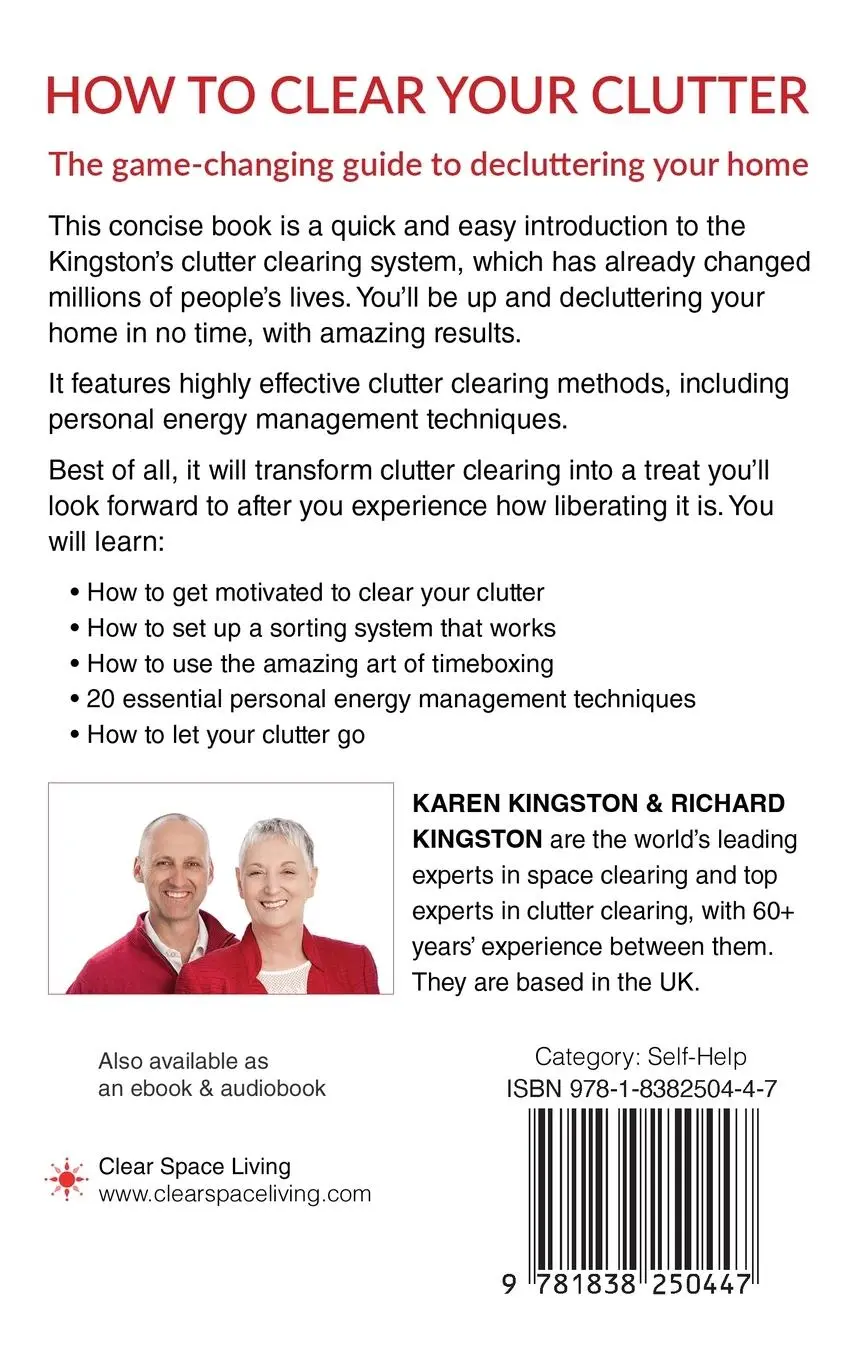 Rückseite: 9781838250447 | How to Clear Your Clutter | Karen Kingston (u. a.) | Taschenbuch