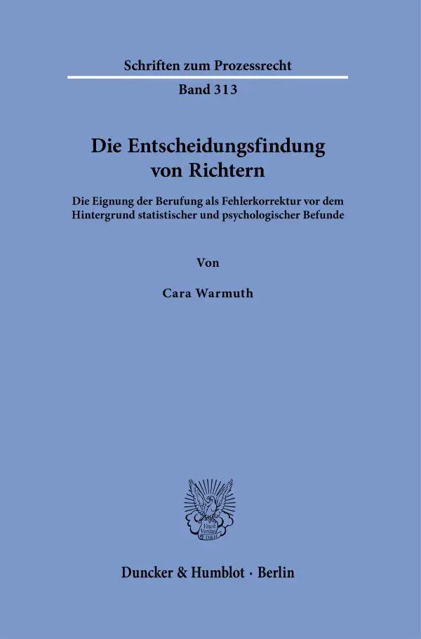 Die Entscheidungsfindung von Richtern