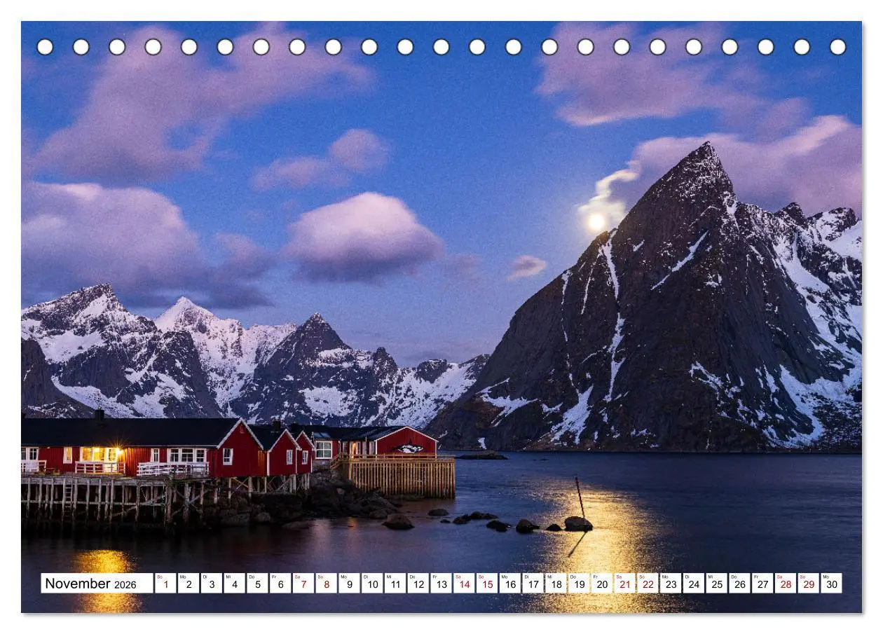Bild: 9783457590447 | Licht des Nordens - LOFOTEN (Tischkalender 2026 DIN A5 quer),...