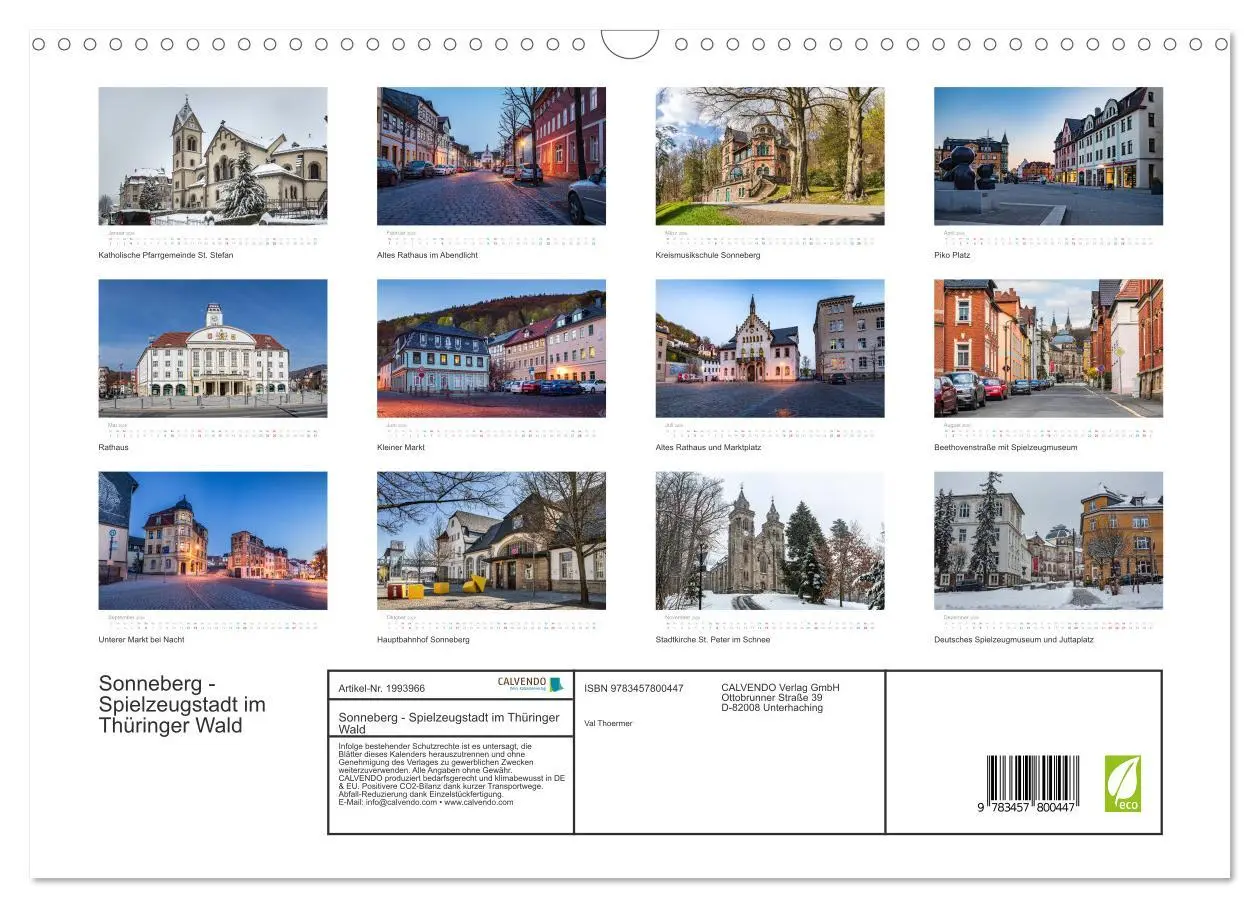 Bild: 9783457800447 | Sonneberg - Spielzeugstadt im Thüringer Wald (Wandkalender 2026 DIN...