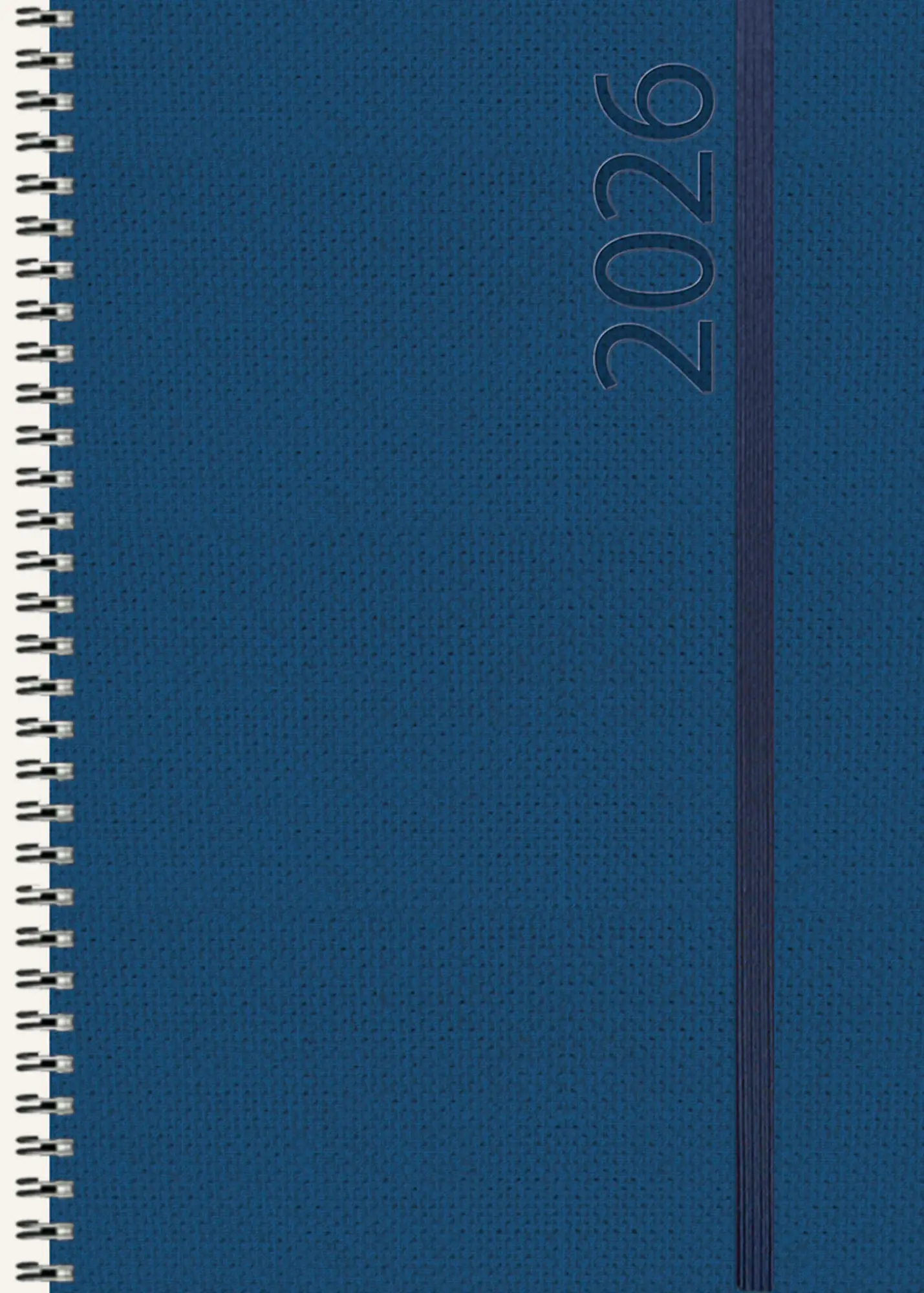 Cover: 9783731890447 | Buchkalender Wochentimer Spirale dunkelblau 2026 | Verlag Korsch