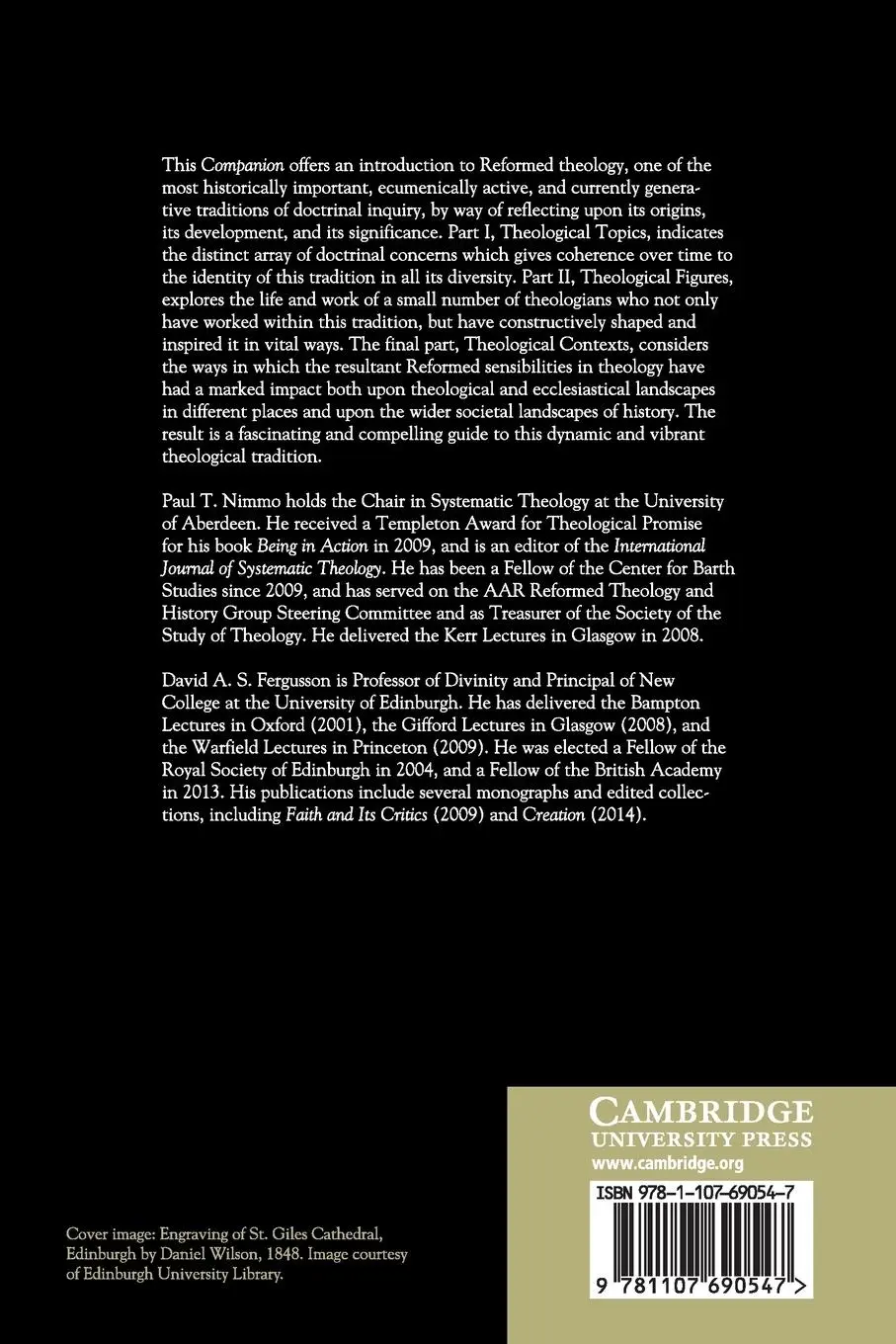Rückseite: 9781107690547 | The Cambridge Companion to Reformed Theology | Paul T. Nimmo (u. a.)