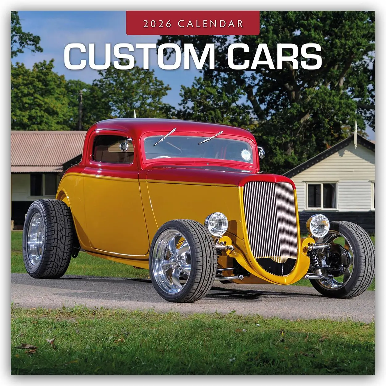 Cover: 9781837010547 | Custom Cars - Umgebaute Autos 2026 - 16-Monatskalender | Robin Red