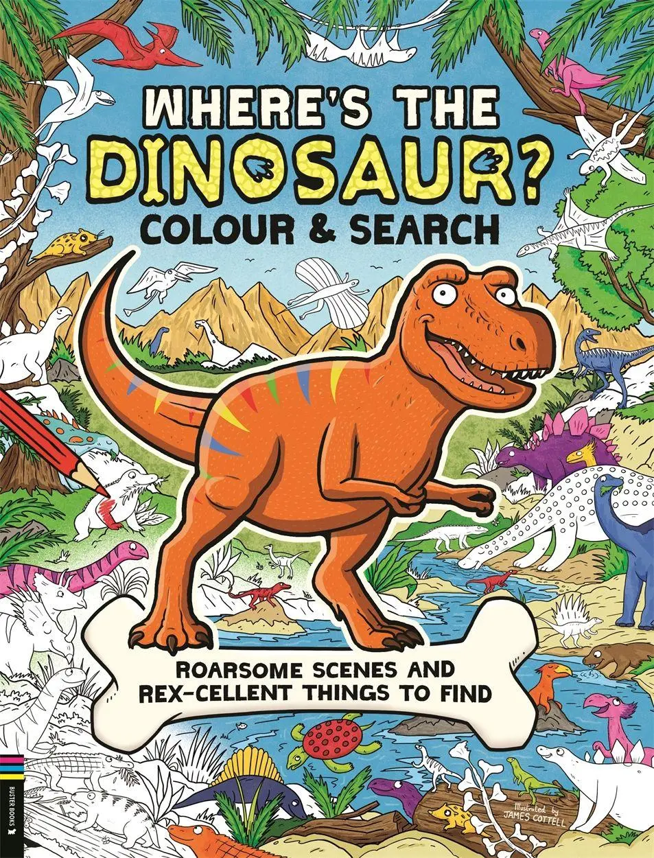 Cover: 9781837250547 | Where's the Dinosaur? Colour and Search | Buster Books | Taschenbuch