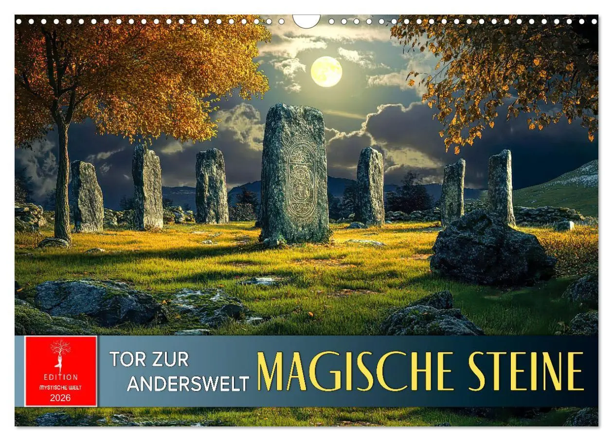 Cover: 9783457270547 | Magische Steine - Tor zur Anderswelt (Wandkalender 2026 DIN A3...