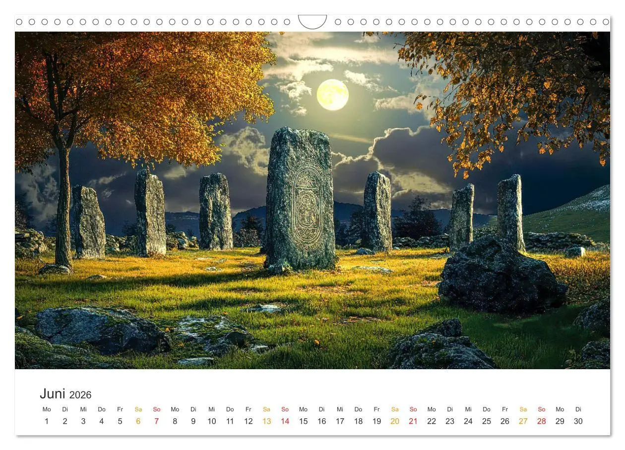 Bild: 9783457270547 | Magische Steine - Tor zur Anderswelt (Wandkalender 2026 DIN A3...