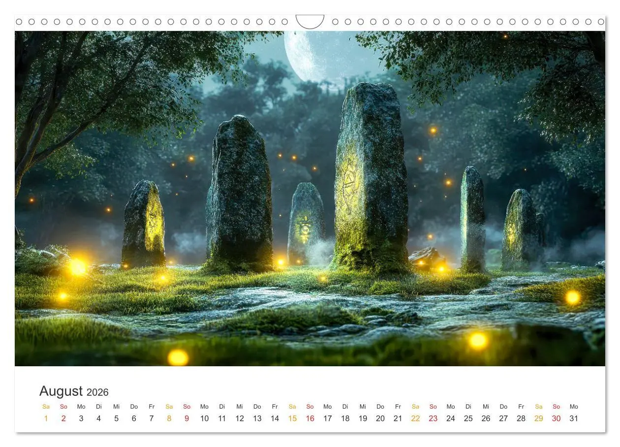 Bild: 9783457270547 | Magische Steine - Tor zur Anderswelt (Wandkalender 2026 DIN A3...