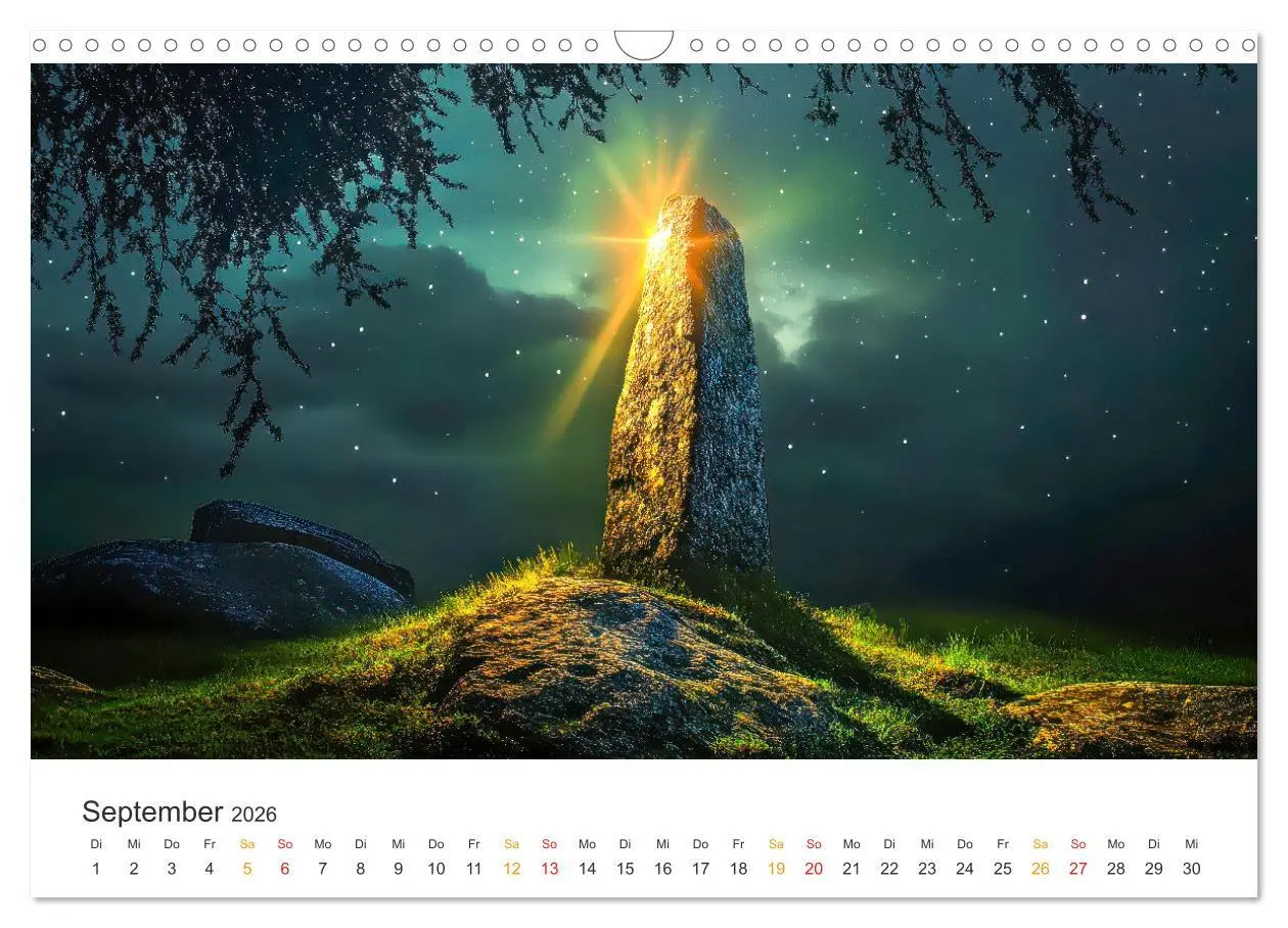 Bild: 9783457270547 | Magische Steine - Tor zur Anderswelt (Wandkalender 2026 DIN A3...