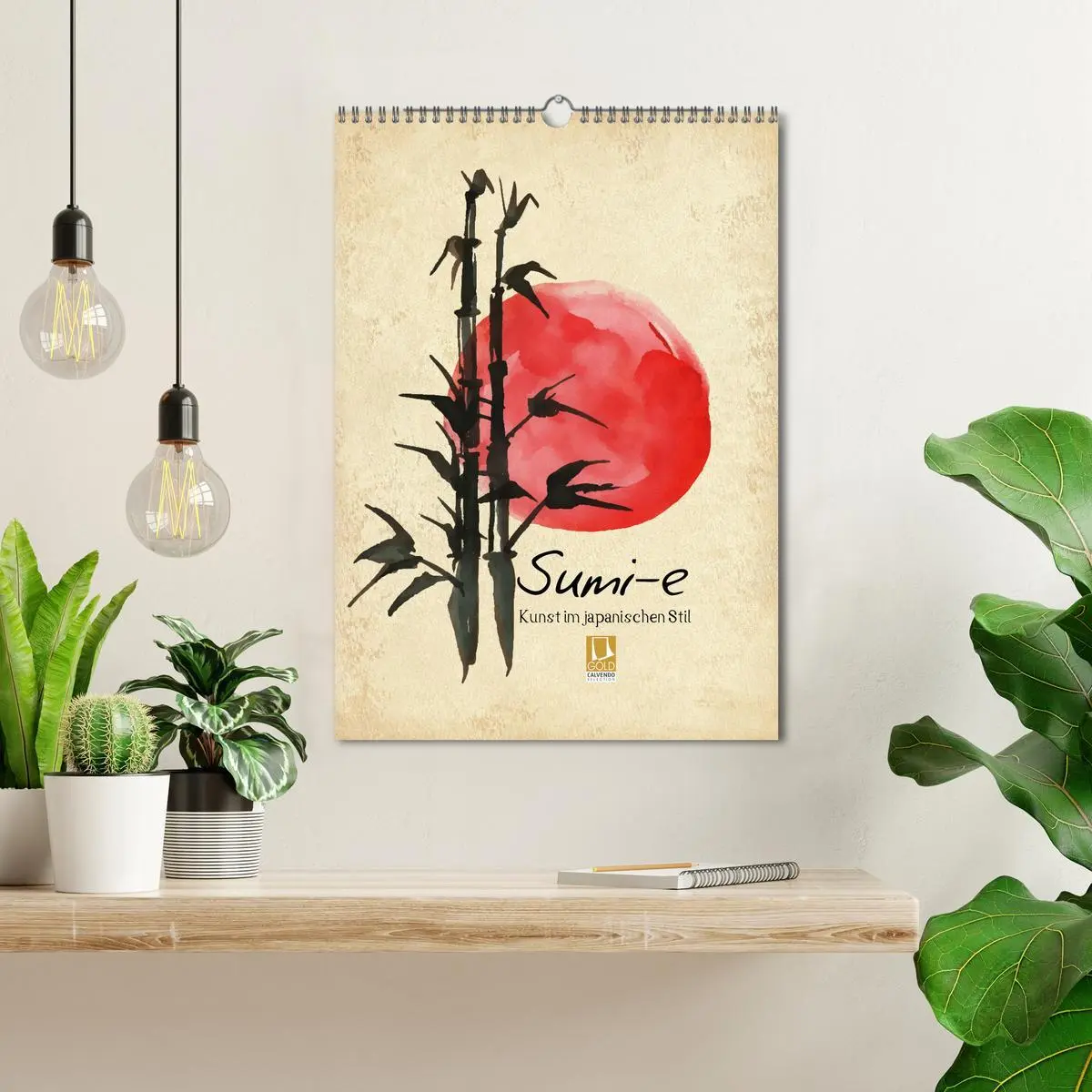 Bild: 9783516360547 | Sumi-e Kunst im japanischen Stil (Wandkalender 2026 DIN A3 hoch),...