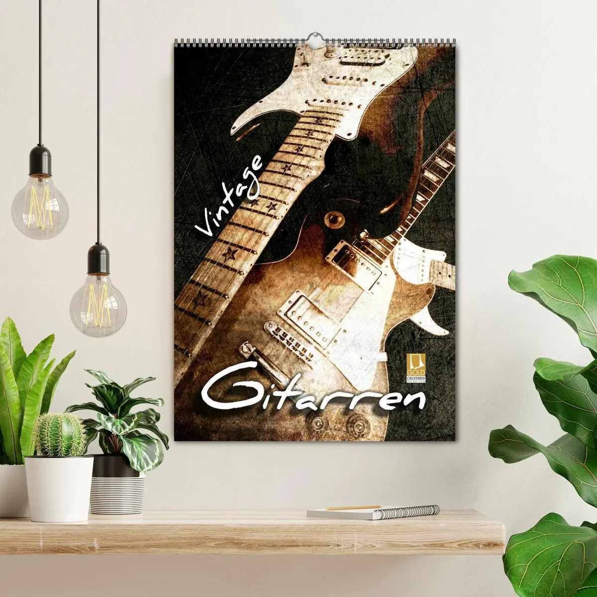 Bild: 9783516430547 | Vintage Gitarren (Wandkalender 2026 DIN A2 hoch), CALVENDO...