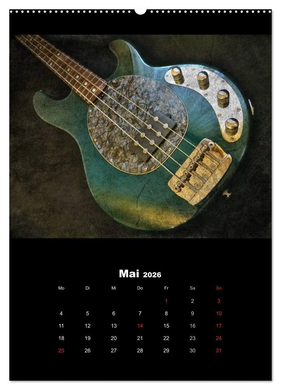 Bild: 9783516430547 | Vintage Gitarren (Wandkalender 2026 DIN A2 hoch), CALVENDO...