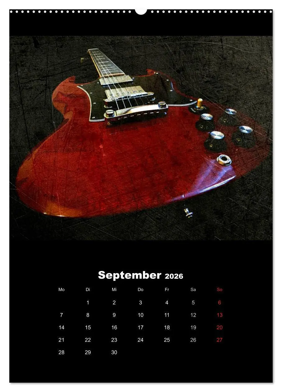 Bild: 9783516430547 | Vintage Gitarren (Wandkalender 2026 DIN A2 hoch), CALVENDO...