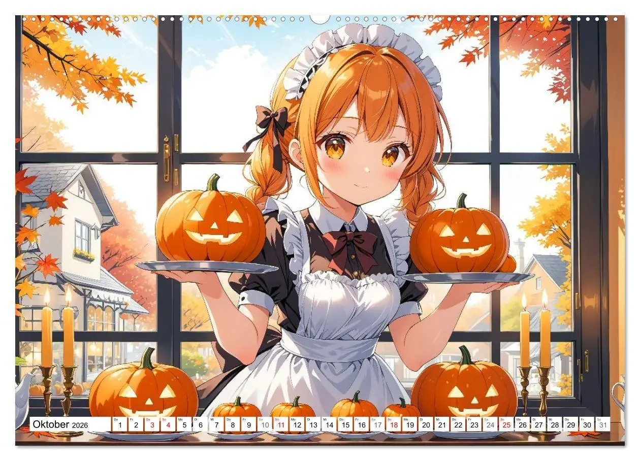 Bild: 9783516670547 | Manga Café Träume - Kawaii Anime-Kalender voller süßer Momente...