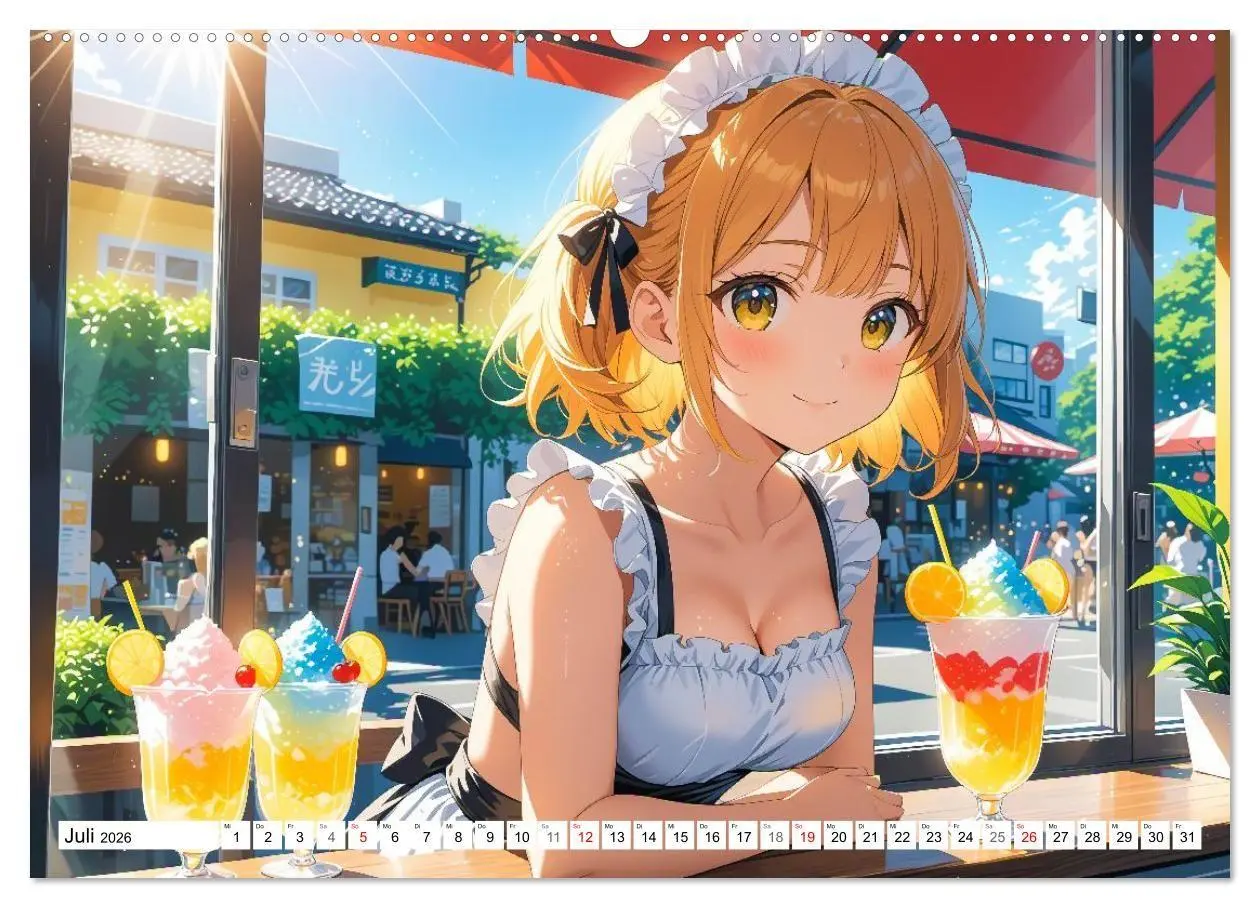 Bild: 9783516670547 | Manga Café Träume - Kawaii Anime-Kalender voller süßer Momente...