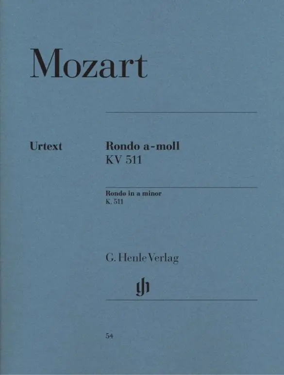 Cover: 9790201800547 | Mozart, Wolfgang Amadeus - Rondo a-moll KV 511 | Mozart | Taschenbuch