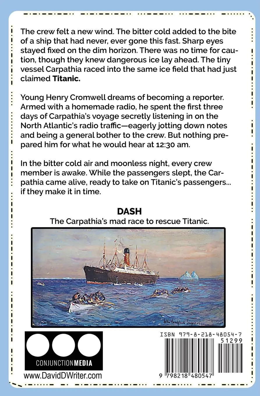 Rückseite: 9798218480547 | DASH | Carpathia's Mad Race to Rescue Titanic | David Dubczak | Buch