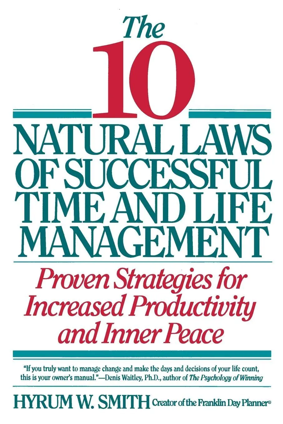 Cover: 9780446670647 | 10 Natural Laws of Successful Time and Life Management | Smith | Buch