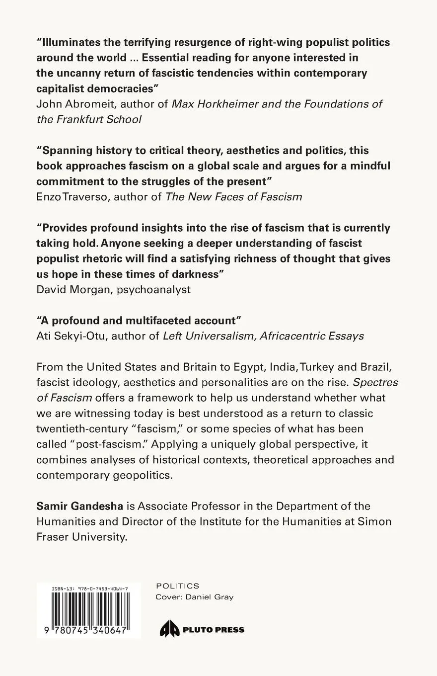 Rückseite: 9780745340647 | Spectres of Fascism | Samir Gandesha | Taschenbuch | Englisch | 2020
