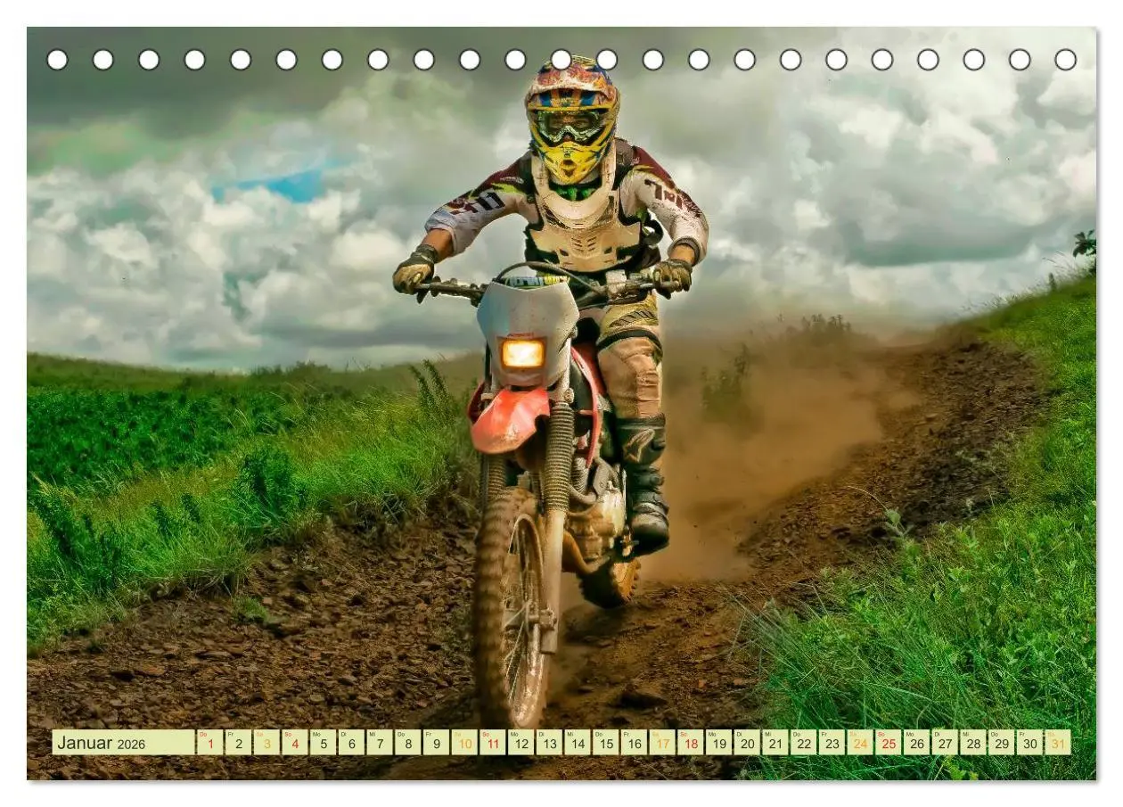 Bild: 9783457950647 | Motocross - so cool (Tischkalender 2026 DIN A5 quer), CALVENDO...