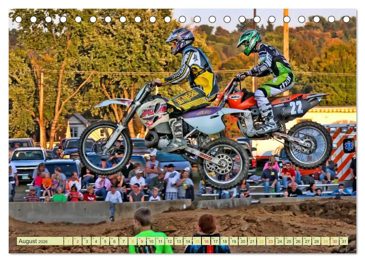 Bild: 9783457950647 | Motocross - so cool (Tischkalender 2026 DIN A5 quer), CALVENDO...