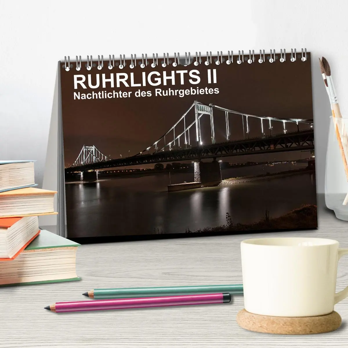Bild: 9783516110647 | Ruhrlights II - Nachtlichter des Ruhrgebietes (Tischkalender 2026...