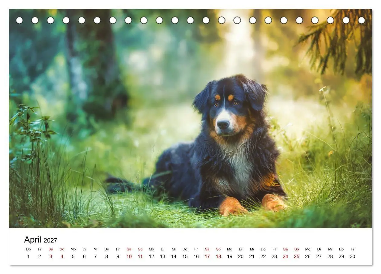 Bild: 9783516800647 | Stolz und Sanftmut - Berner Sennenhunde (Tischkalender 2027 DIN A5...