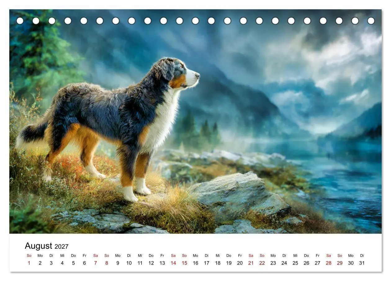 Bild: 9783516800647 | Stolz und Sanftmut - Berner Sennenhunde (Tischkalender 2027 DIN A5...