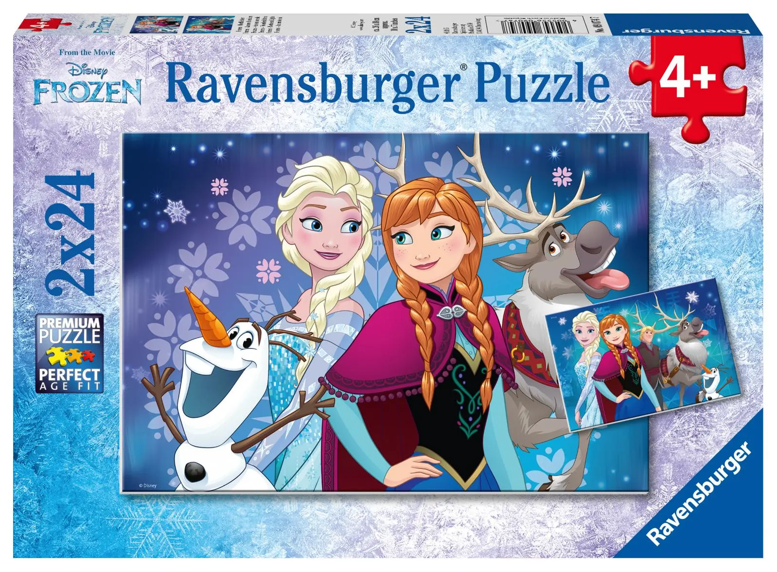 Cover: 4005556090747 | Disney Frozen Nordlichter. Puzzle 2 x 24 Teile | Walt Disney | Spiel