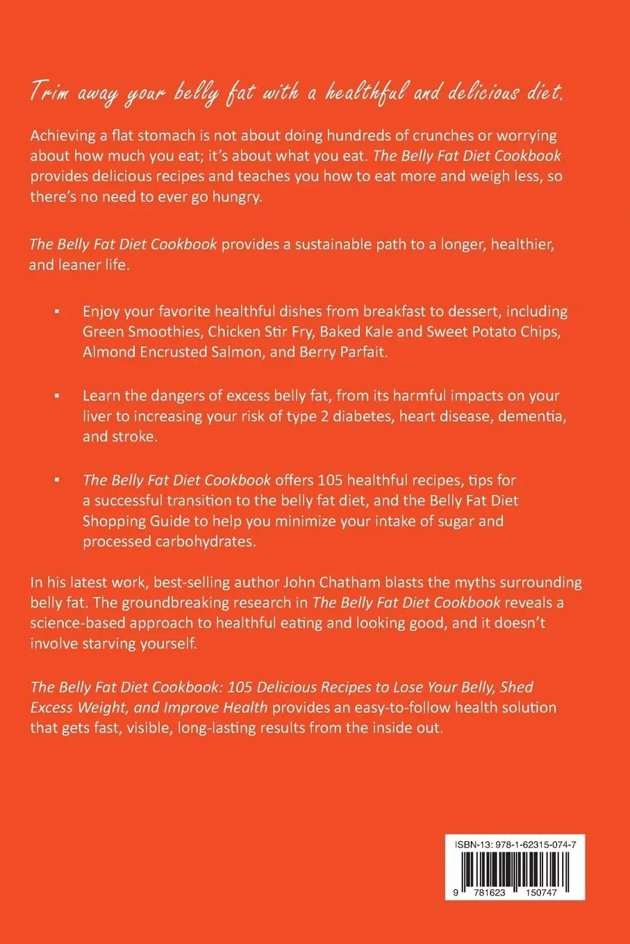Rückseite: 9781623150747 | The Belly Fat Diet Cookbook | John Chatham | Taschenbuch | Englisch