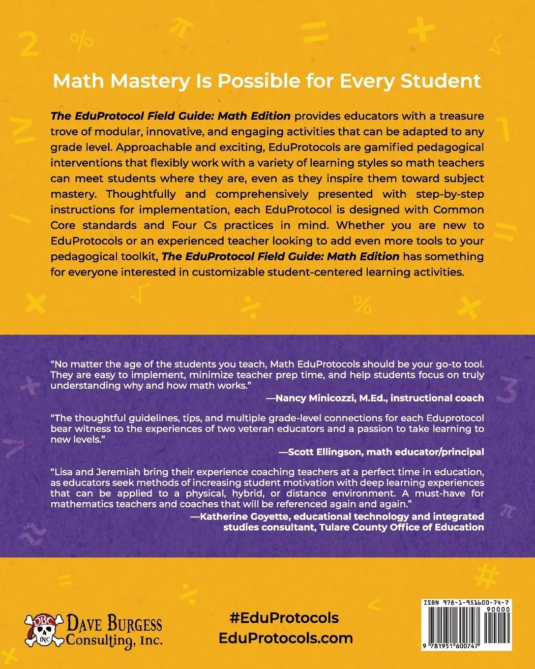 Rückseite: 9781951600747 | The EduProtocol Field Guide Math Edition | Lisa Nowakowski (u. a.)