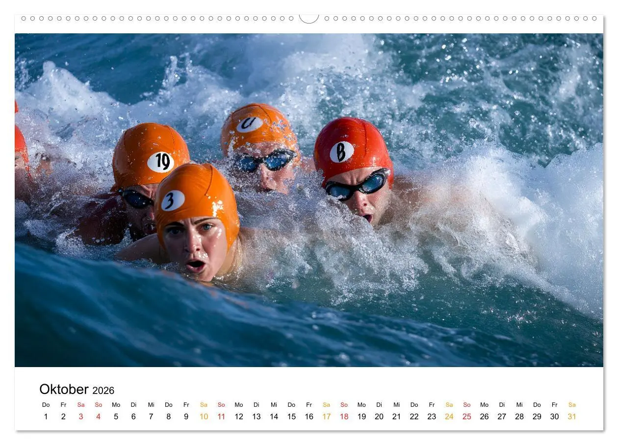 Bild: 9783457320747 | Triathlon Power (Wandkalender 2026 DIN A2 quer), CALVENDO...