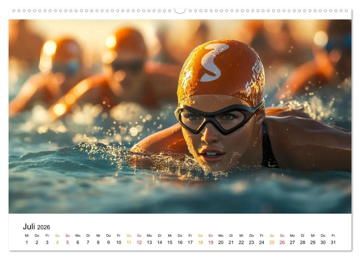 Bild: 9783457320747 | Triathlon Power (Wandkalender 2026 DIN A2 quer), CALVENDO...