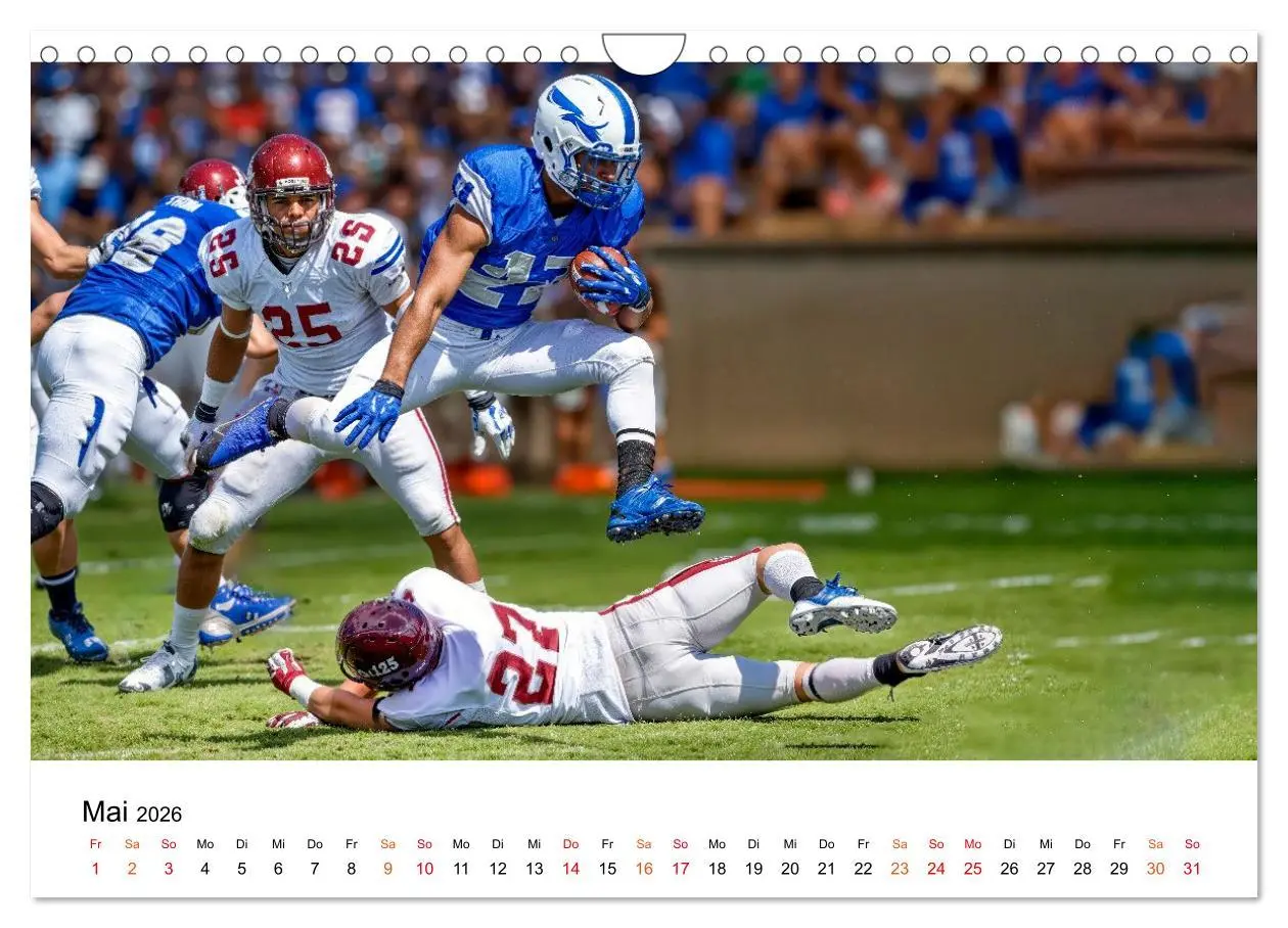 Bild: 9783516650747 | American Football - Touchdown durchs Jahr (Wandkalender 2026 DIN A4...