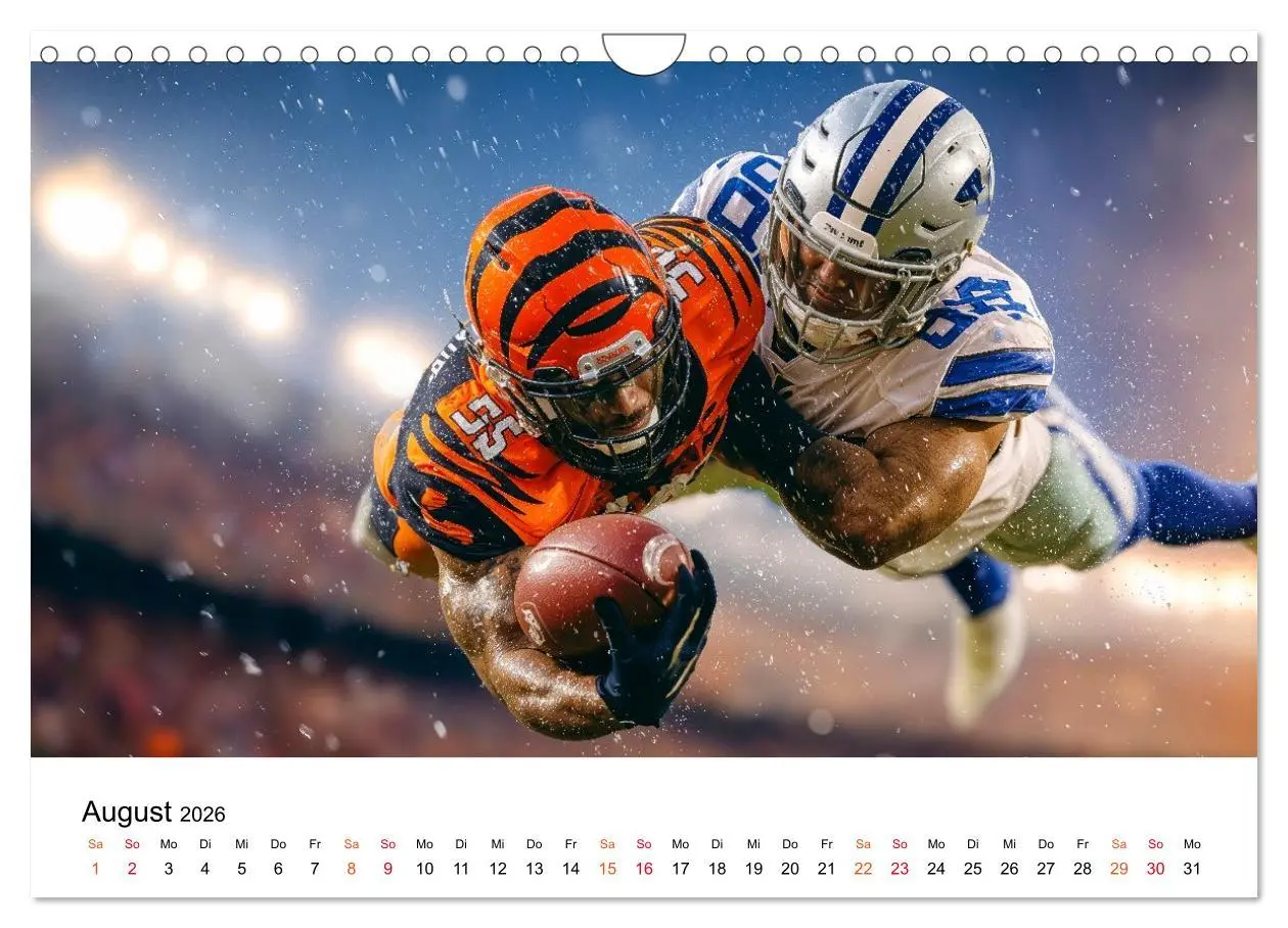 Bild: 9783516650747 | American Football - Touchdown durchs Jahr (Wandkalender 2026 DIN A4...