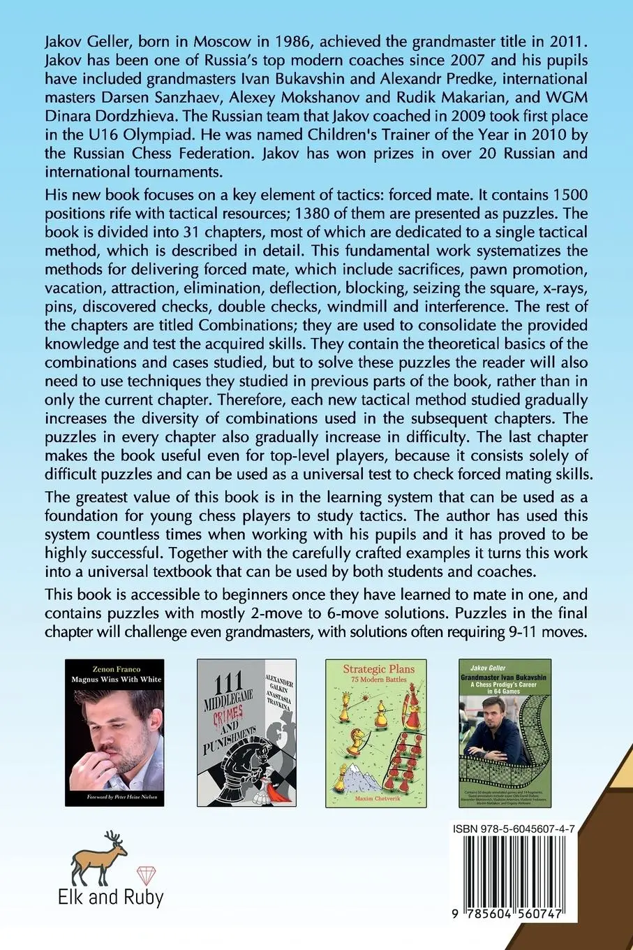 Rückseite: 9785604560747 | 1500 Forced Mates | Jakov Geller | Taschenbuch | Englisch | 2021