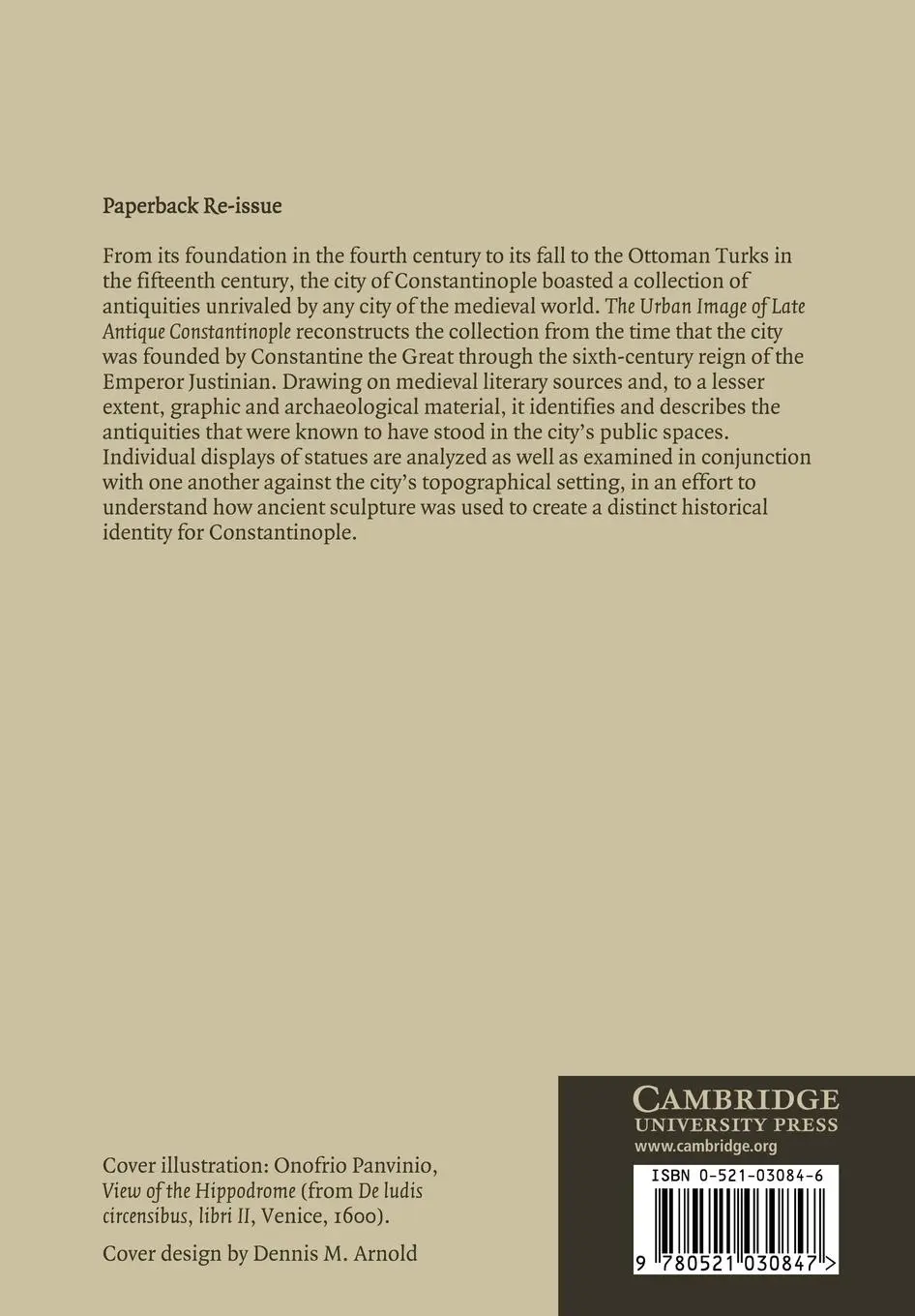 Rückseite: 9780521030847 | The Urban Image of Late Antique Constantinople | Sarah Bassett | Buch