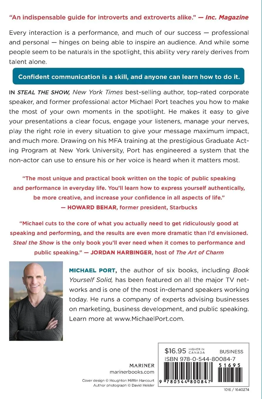 Rückseite: 9780544800847 | Steal the Show | Michael Port | Taschenbuch | Trade PB | Englisch