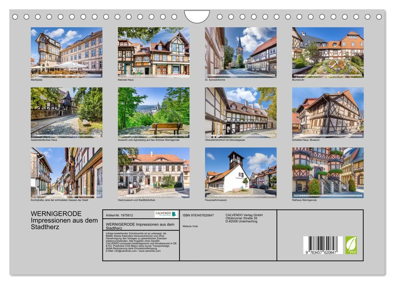 Bild: 9783457620847 | WERNIGERODE Impressionen aus dem Stadtherz (Wandkalender 2026 DIN...