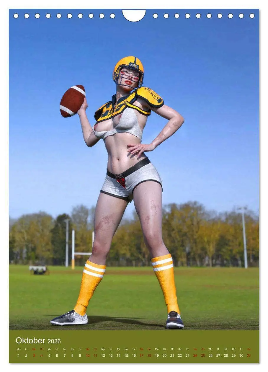 Bild: 9783516330847 | Pin Up Sport (Wandkalender 2026 DIN A4 hoch), CALVENDO Monatskalender
