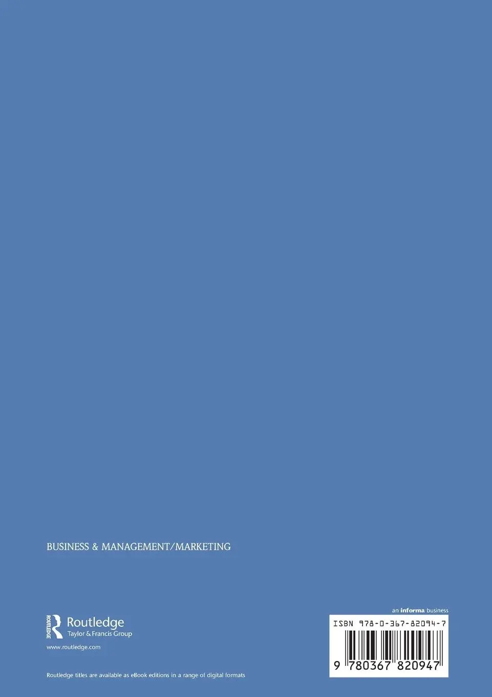 Rückseite: 9780367820947 | Contemporary Consumption, Consumers and Marketing | Brendan Canavan