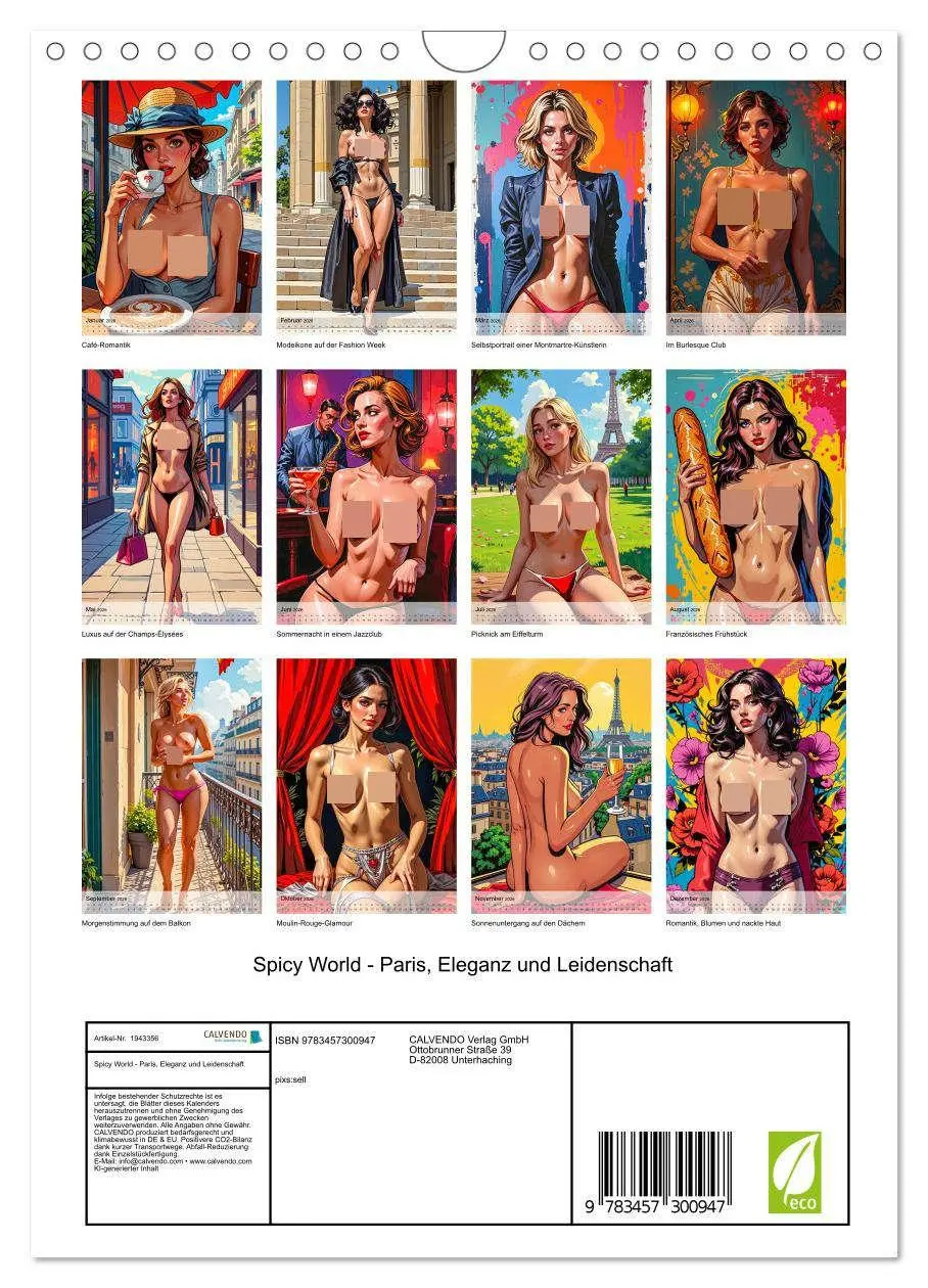 Bild: 9783457300947 | Spicy World - Paris, Eleganz und Leidenschaft (Wandkalender 2026...