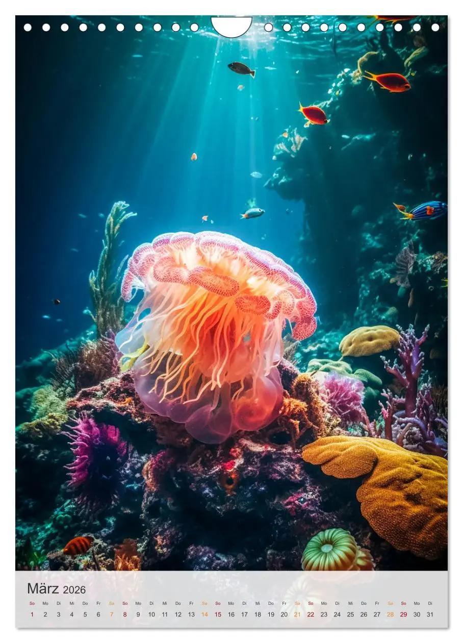 Bild: 9783516320947 | Fantastische Unterwasserwelt (Wandkalender 2026 DIN A4 hoch),...