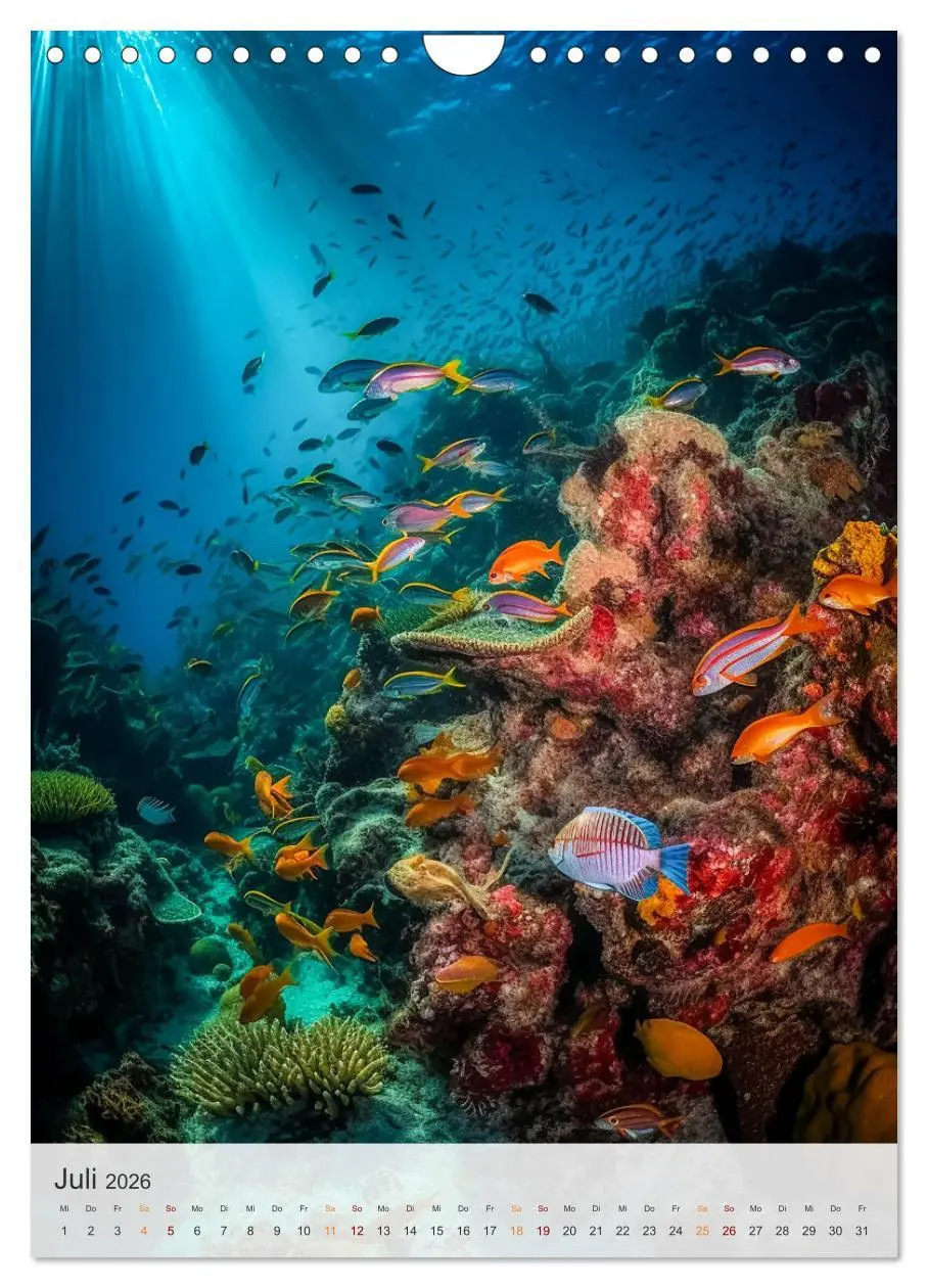 Bild: 9783516320947 | Fantastische Unterwasserwelt (Wandkalender 2026 DIN A4 hoch),...