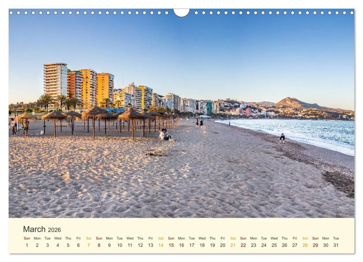 Bild: 9783516560947 | Costa del Sol - the sunny side of Andalusia (Wall Calendar 2026 DIN...