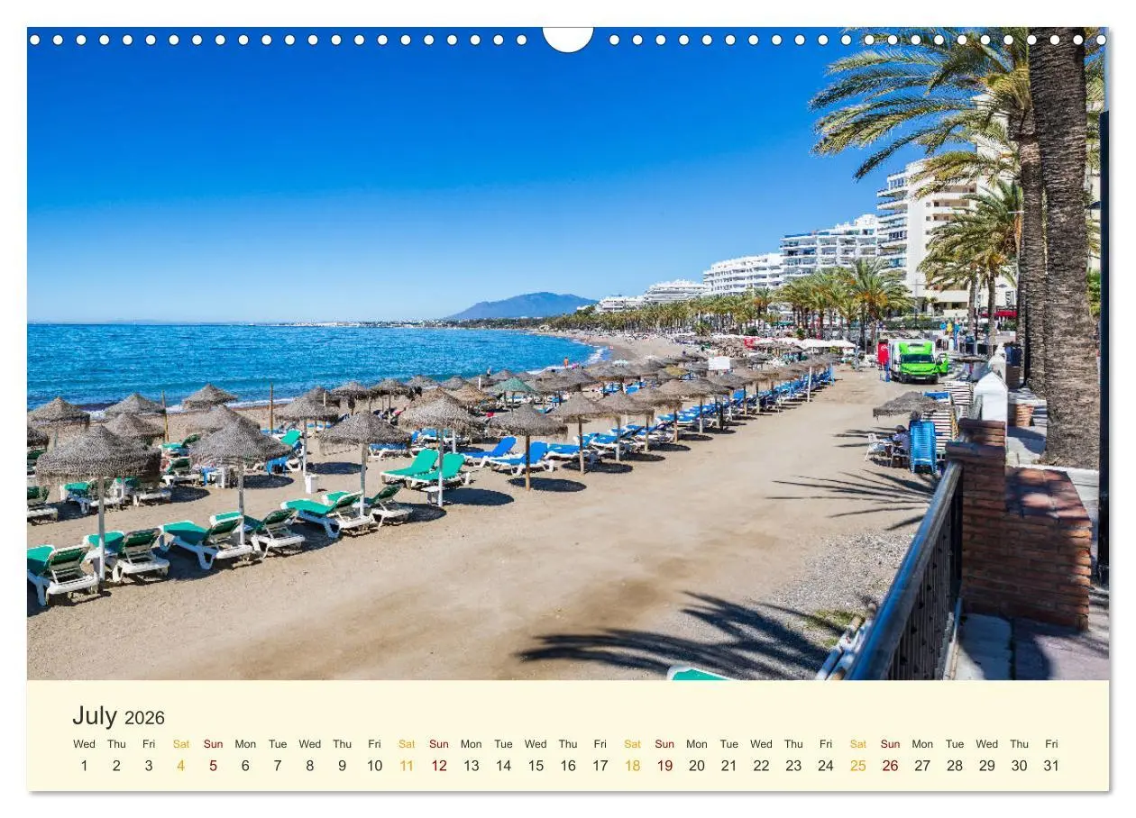 Bild: 9783516560947 | Costa del Sol - the sunny side of Andalusia (Wall Calendar 2026 DIN...