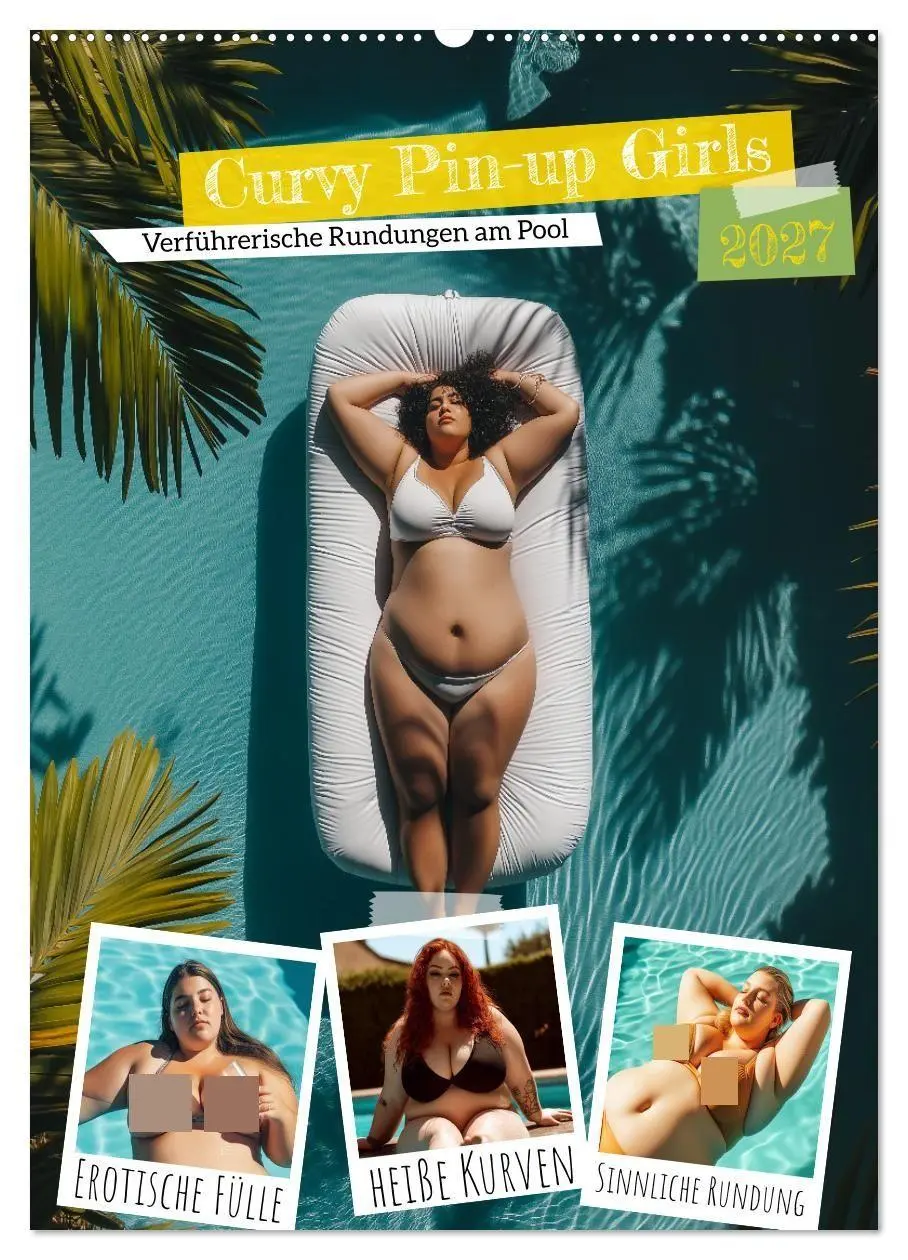 Cover: 9783569030947 | Curvy Pin-up Girls - Verführerische Rundungen am Pool (Wandkalender...