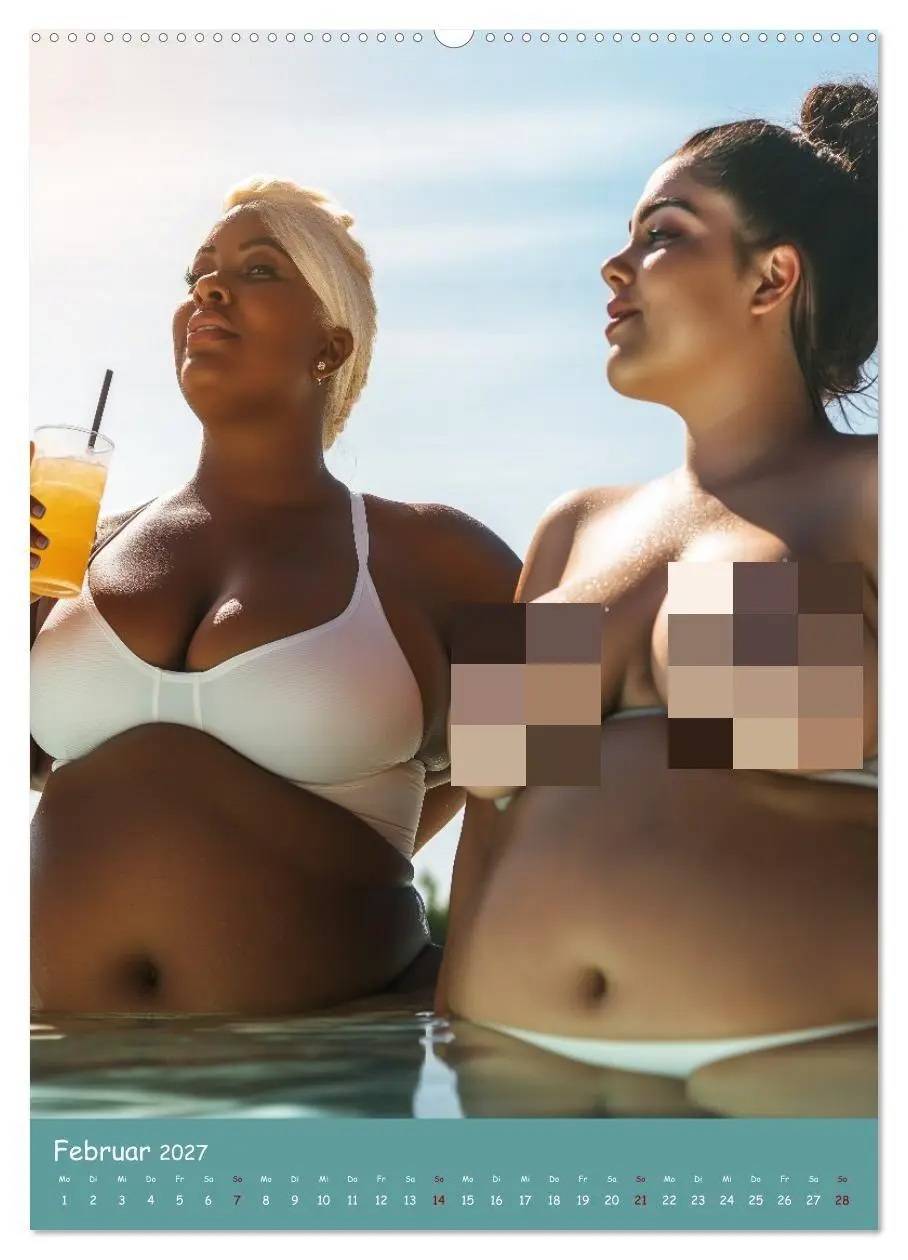 Bild: 9783569030947 | Curvy Pin-up Girls - Verführerische Rundungen am Pool (Wandkalender...
