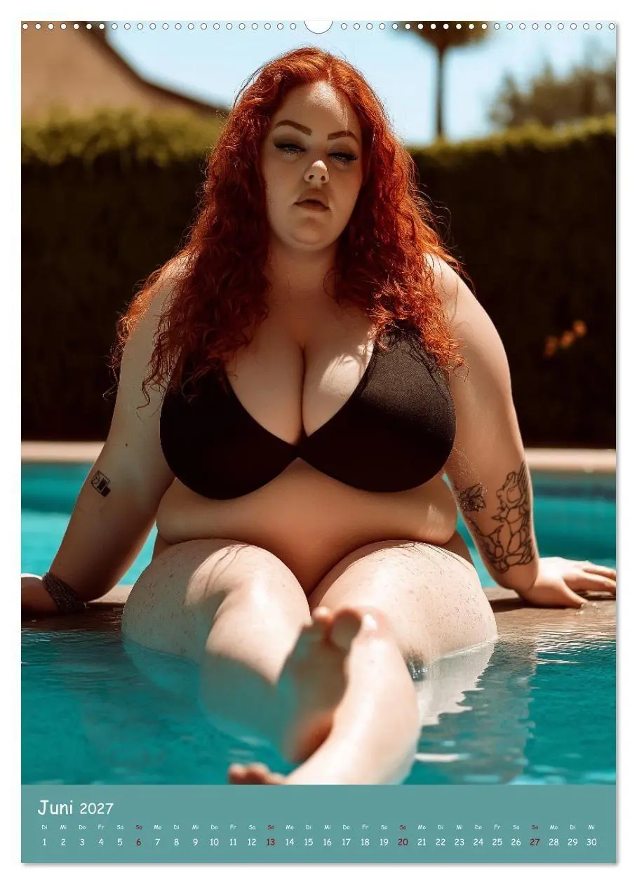 Bild: 9783569030947 | Curvy Pin-up Girls - Verführerische Rundungen am Pool (Wandkalender...