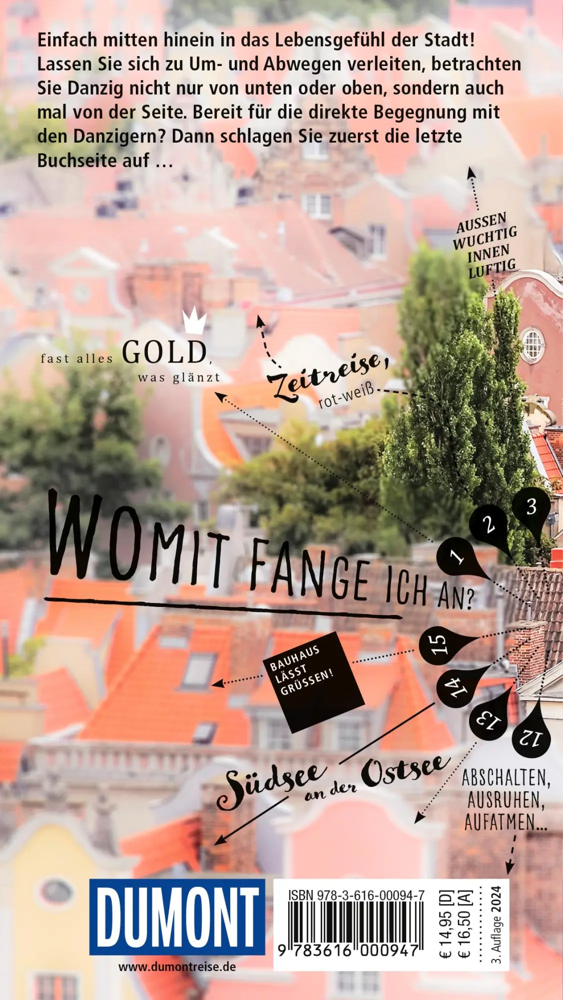 Rückseite: 9783616000947 | DUMONT direkt Reiseführer Danzig | Mit großem Cityplan | Schulze